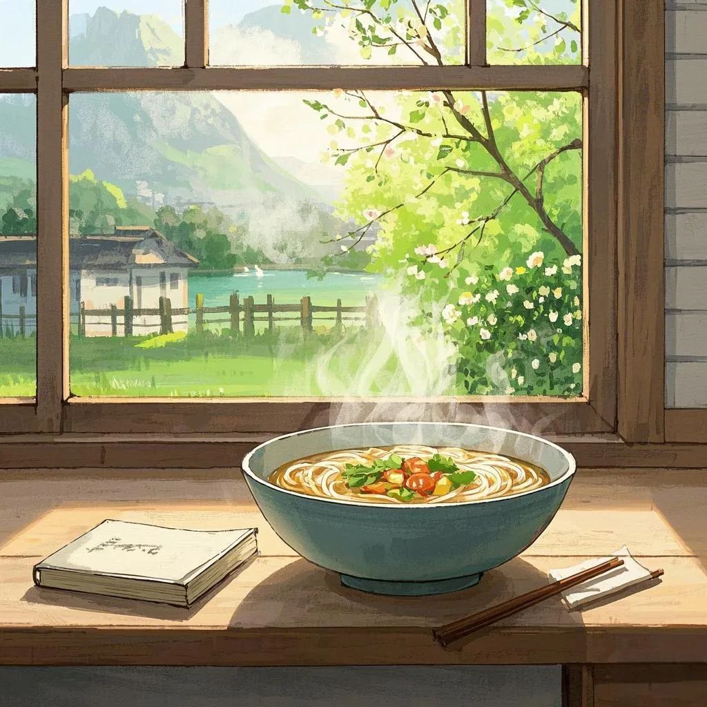 春暖花开，来碗广华米粉感受春天的味道!